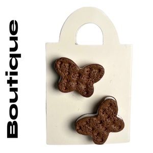 ⭐️ 4/$25 Butterfly Ice Cream Stud Earrings Hypoallergenic Nickel-Free New